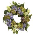 Nearly Natural 22 in. Hydrangea Wreath 4781